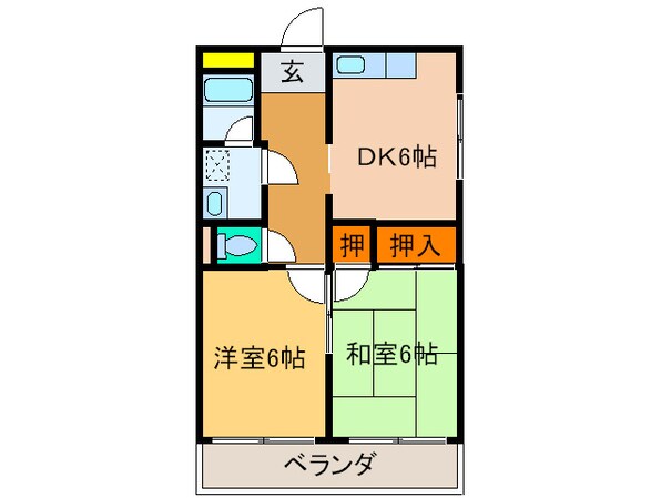 ハイツゆきの物件間取画像